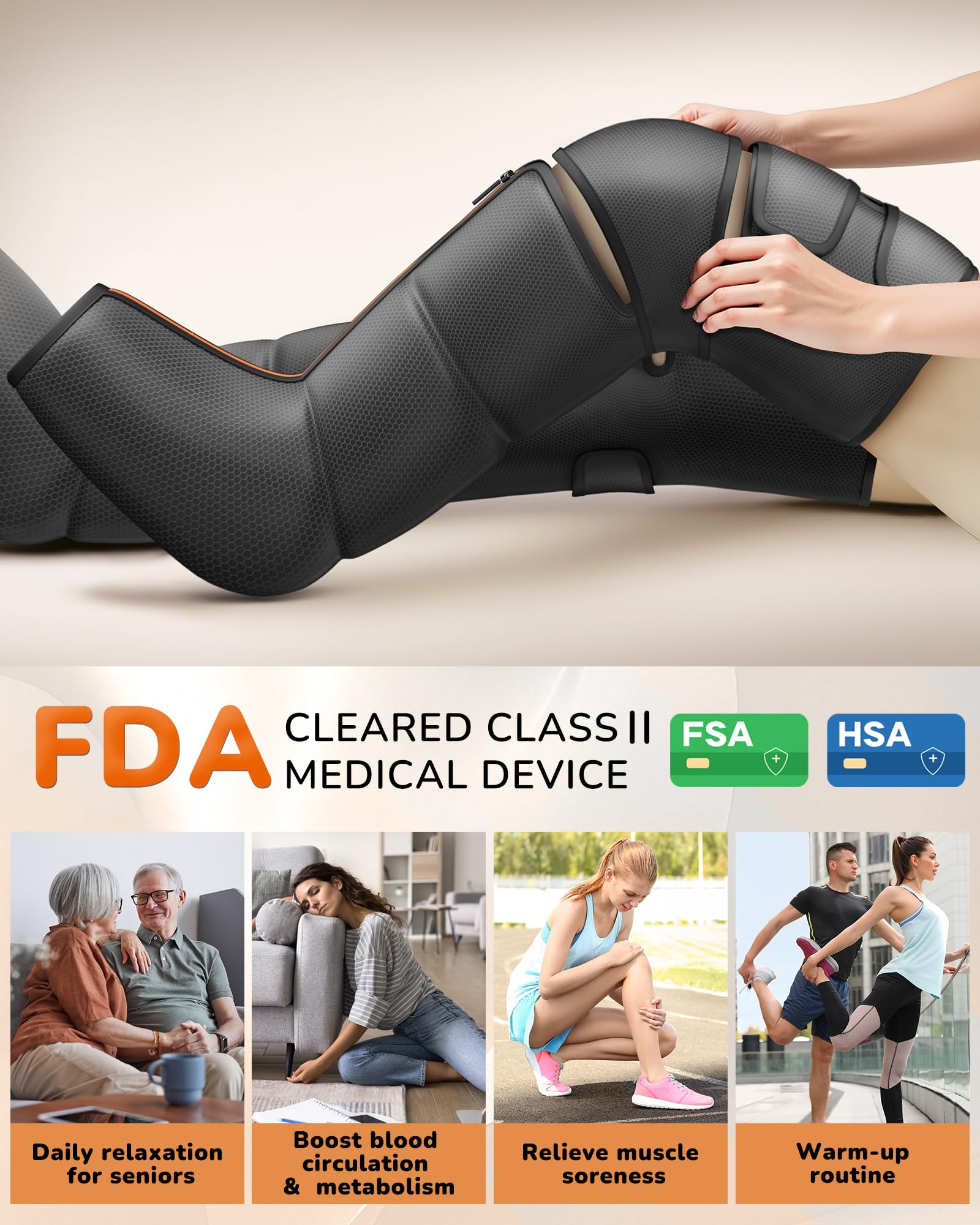 JZBRAIN leg massager carry bag keeps massager portable.
