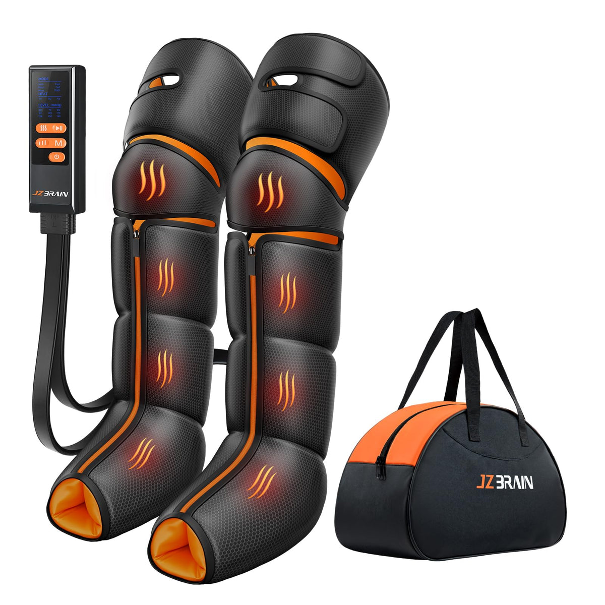 JZBRAIN leg massager foot heat zone soothes tired feet after a long day.