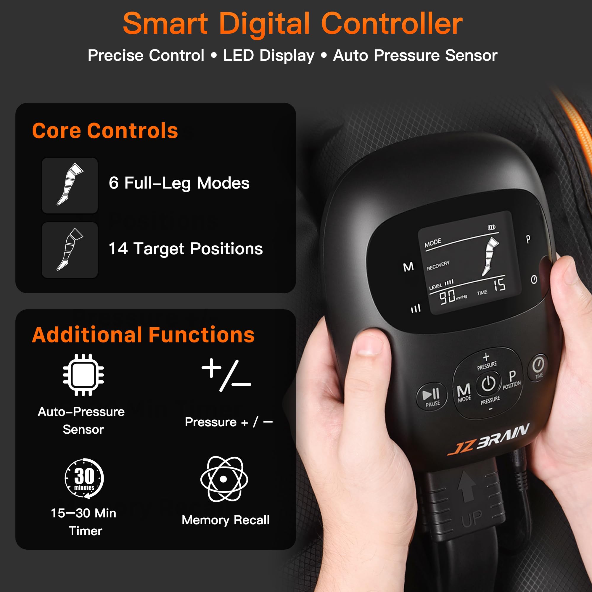 JZBRAIN portable rechargeable battery enables outdoor use.