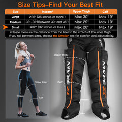 JZBRAIN boot side massage area demonstrates targeted compression around calves and ankles.