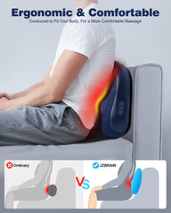 JZBRAIN Shiatsu massager attached to a chair for stable hands-free use.