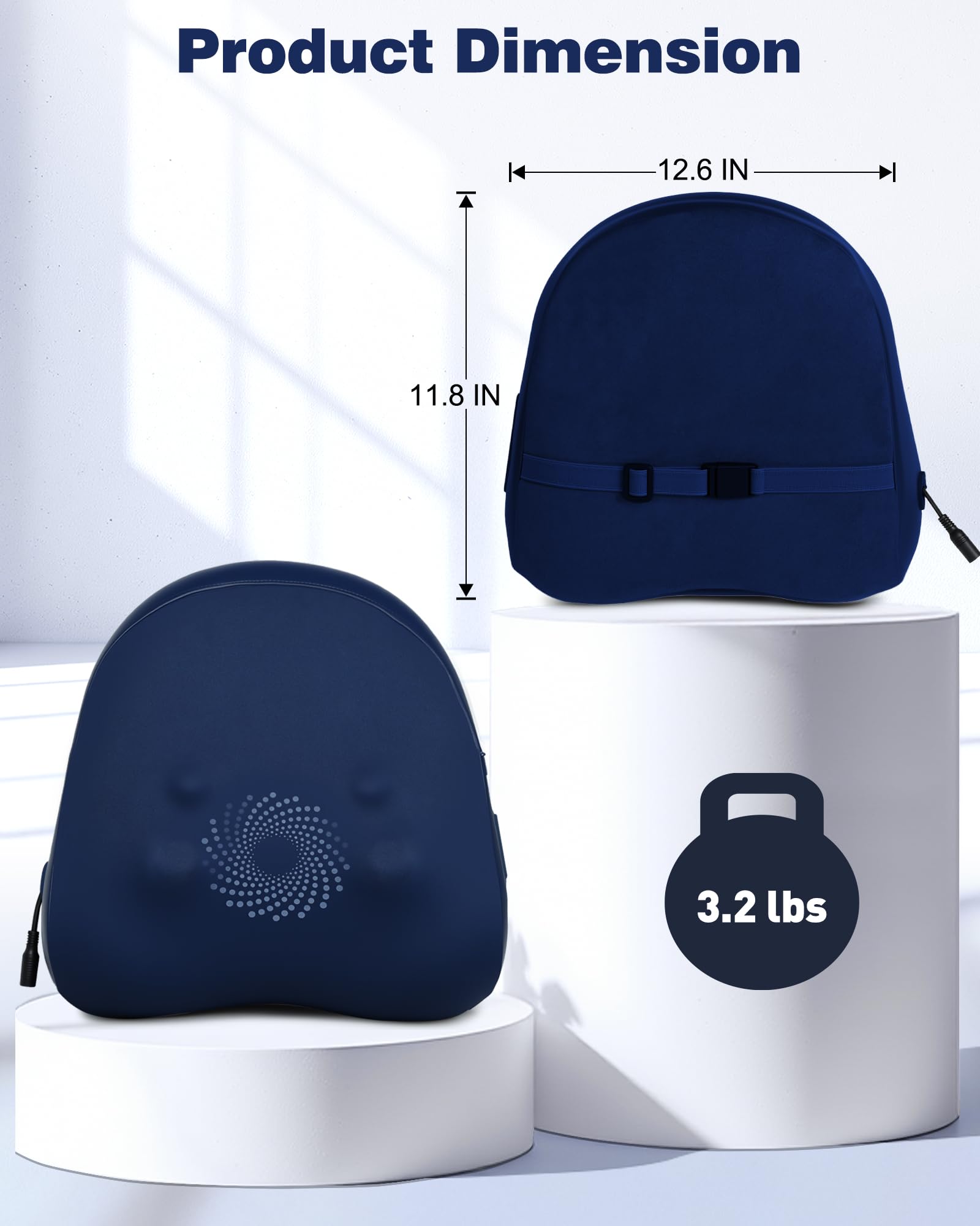 JZBRAIN Shiatsu massager compact portable design ideal for home use.