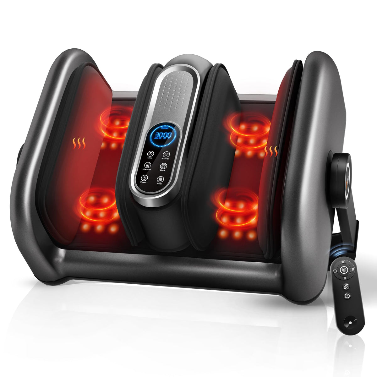 JZBRAIN Shiatsu foot massager front view with heating for cozy relaxation