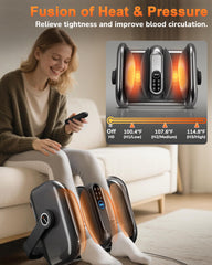JZBRAIN Shiatsu foot massager sole airbags showing bilateral squeeze on feet