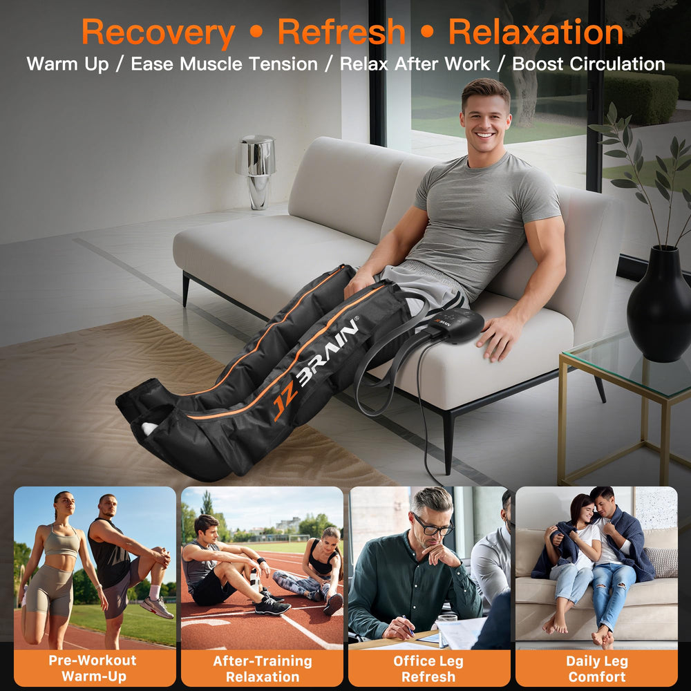 JZBRAIN zip-on-fit cuff adapts to various leg sizes.