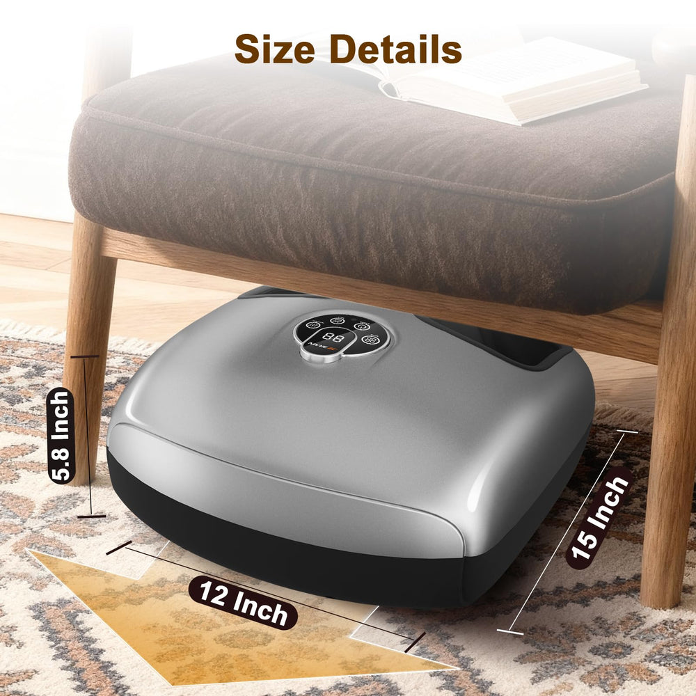 JZBRAIN Shiatsu Foot Massager dual rotating rollers deliver enveloping kneading.