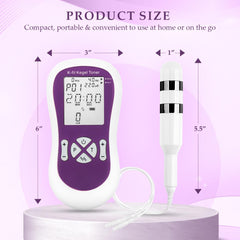 K-fit electrical probes comfort shown for gentle pelvic pulses