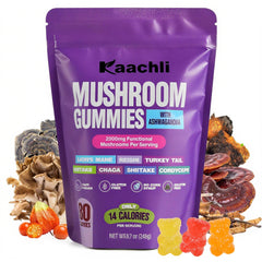 KAACHLI gummies bottle front for convenient daily focus