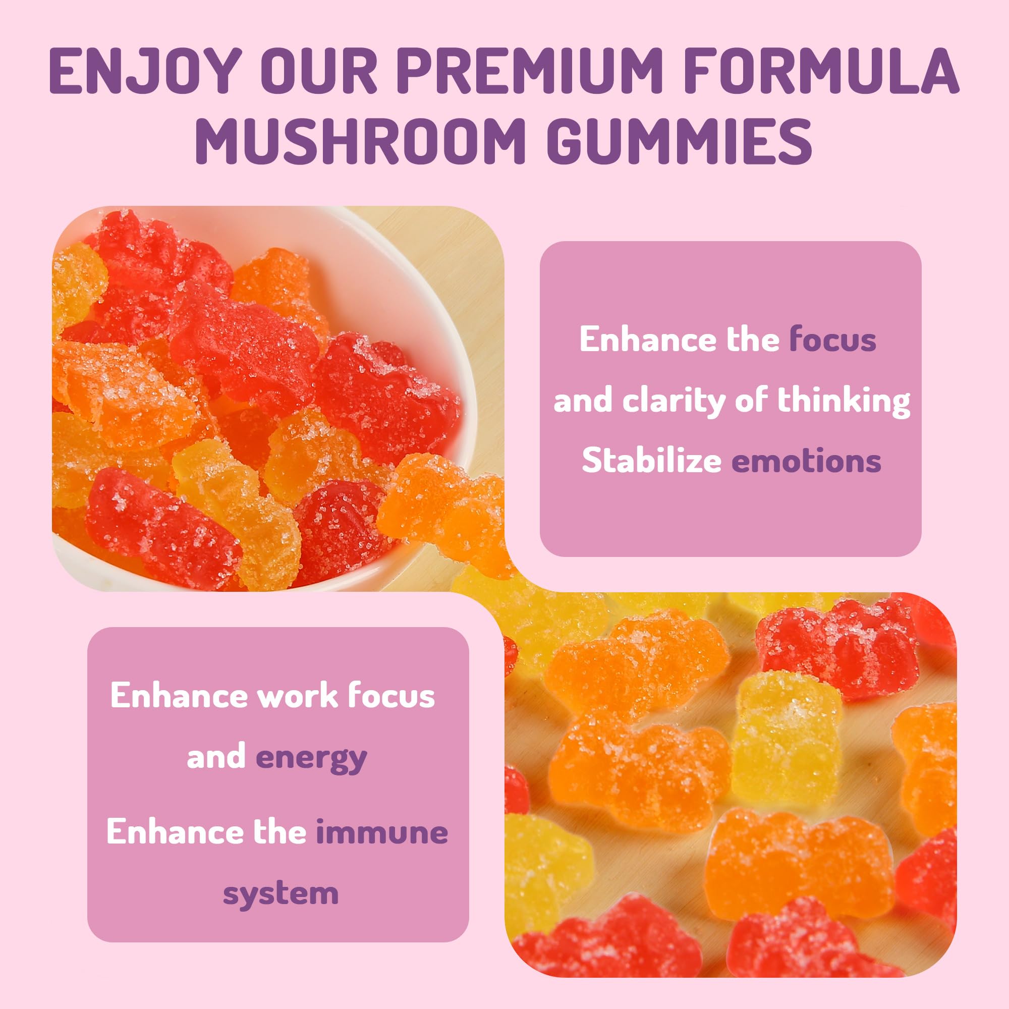 KAACHLI gummies on desk with water for daily routine
