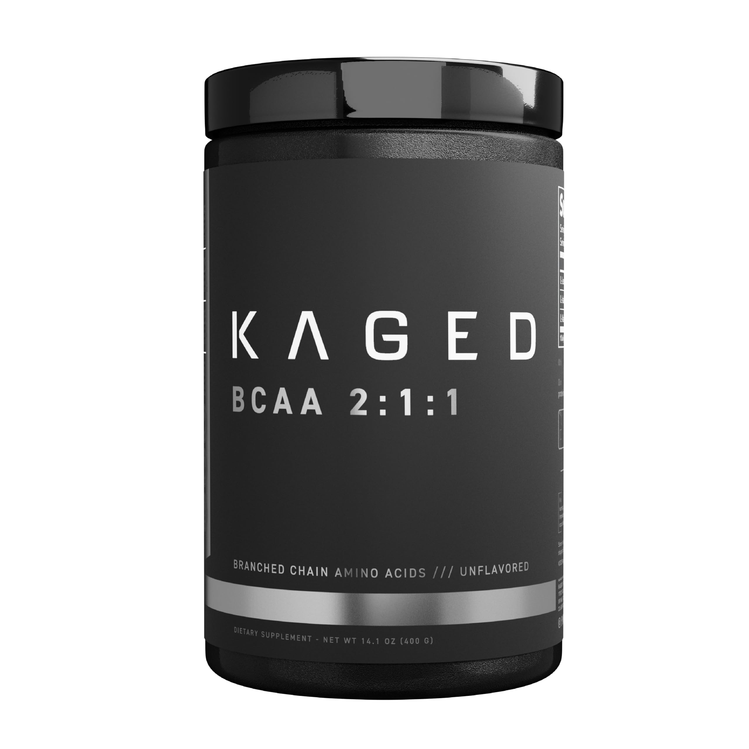 Kaged BCAAs unflavored powder in bottle, easy post-workout mix