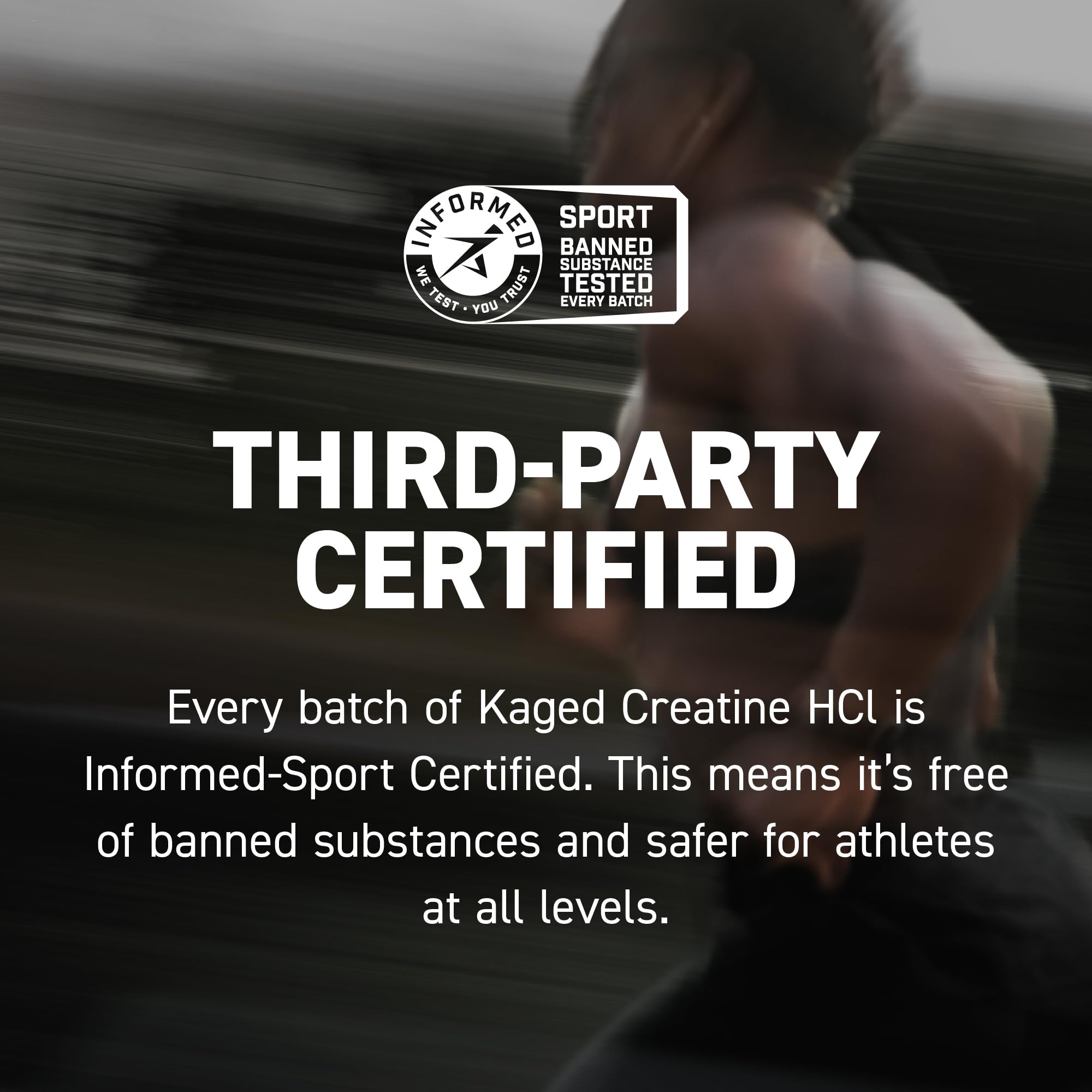 Kaged Creatine HCl dissolving in water for instant solubility