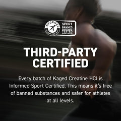 Kaged Creatine HCl dissolving in water for instant solubility