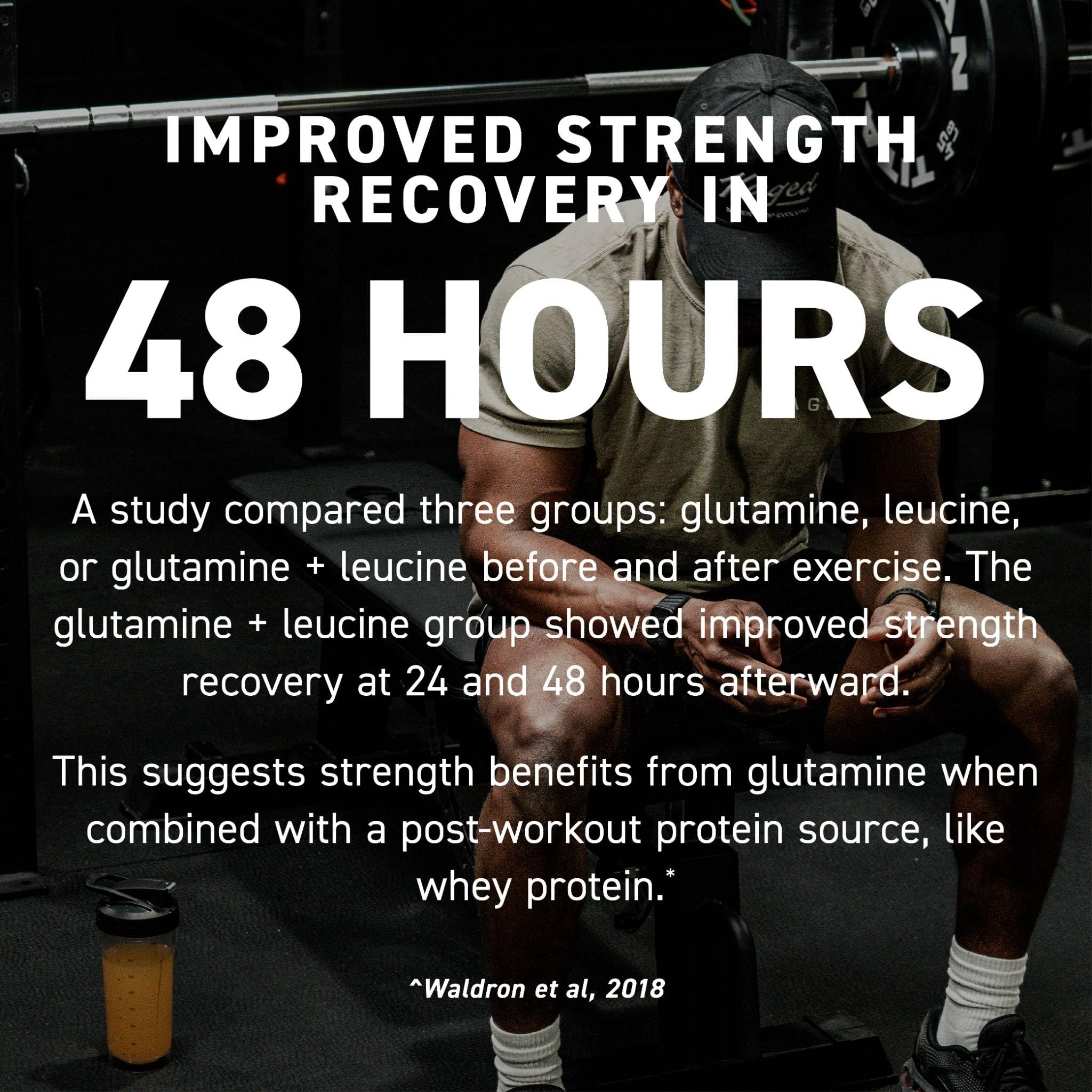 Kaged Glutamine plant-based fermentation highlights vegan sourcing.