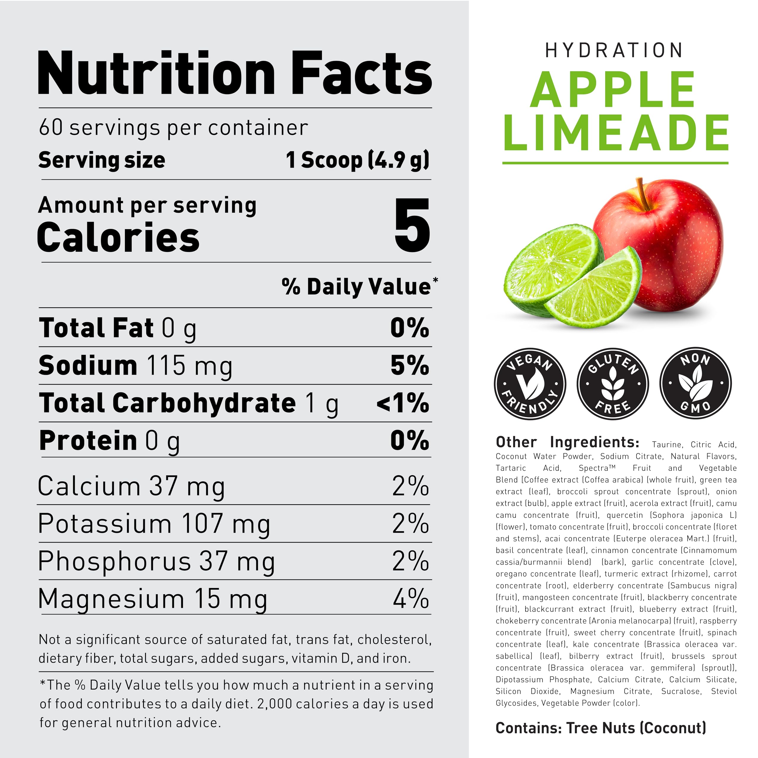 Kaged HydraCharge label close-up highlights clean ingredients for quality hydration.