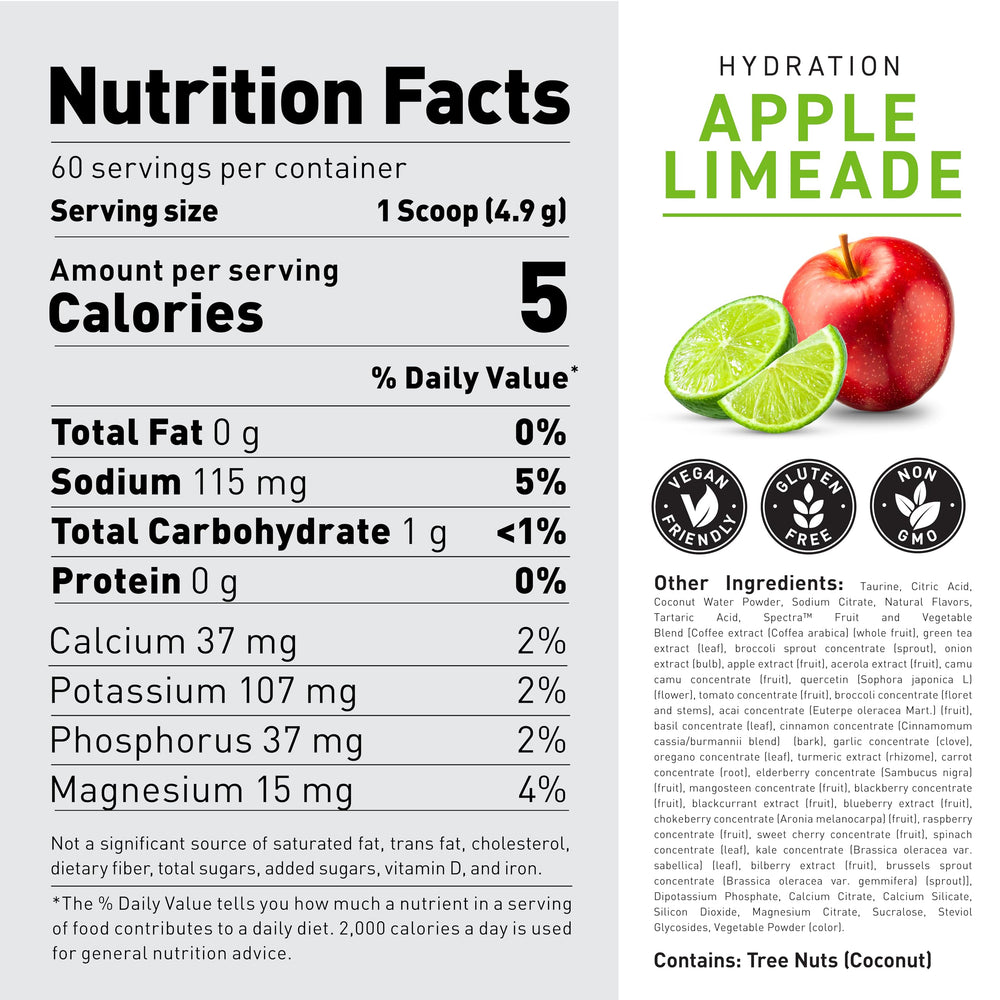 Kaged HydraCharge label close-up highlights clean ingredients for quality hydration.