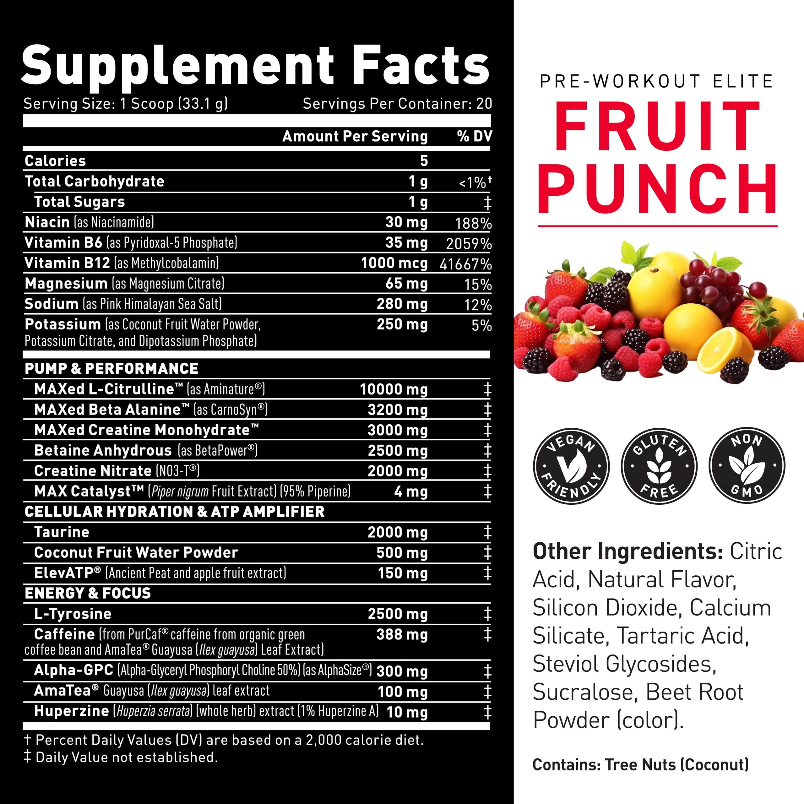 Kaged Pre-Workout Elite powder dissolving in water with clear mix.