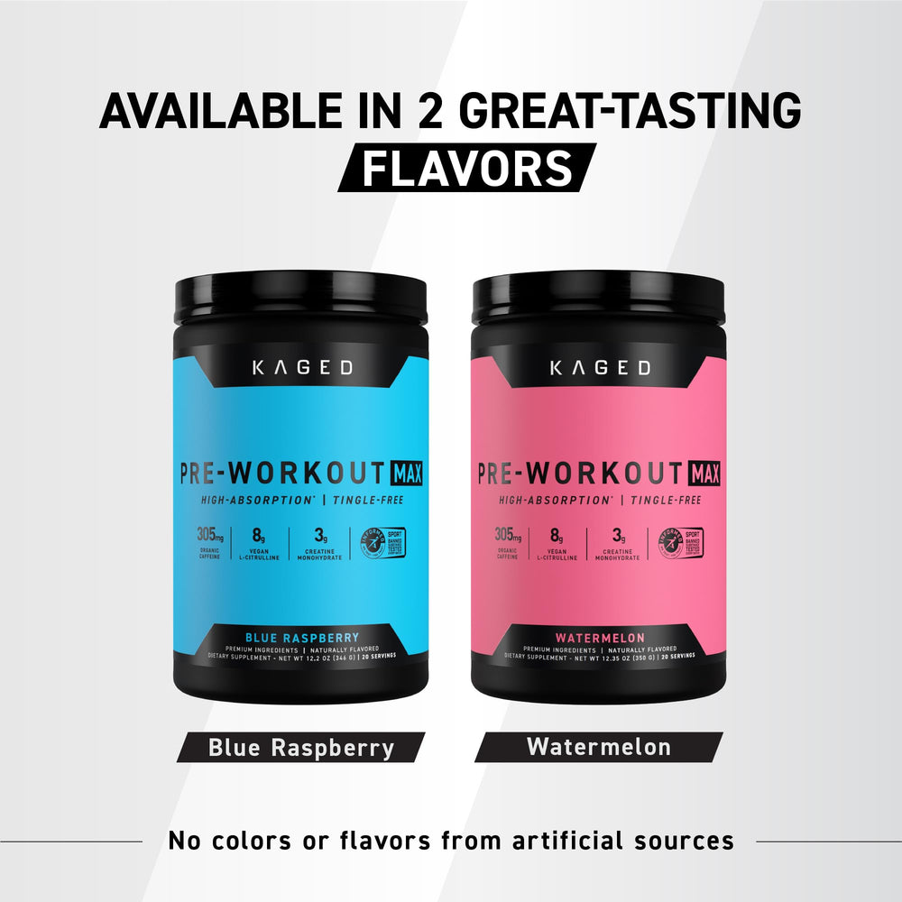 Kaged Pre-Workout MAX L-Citrulline 8g emphasis on pumps and blood flow.