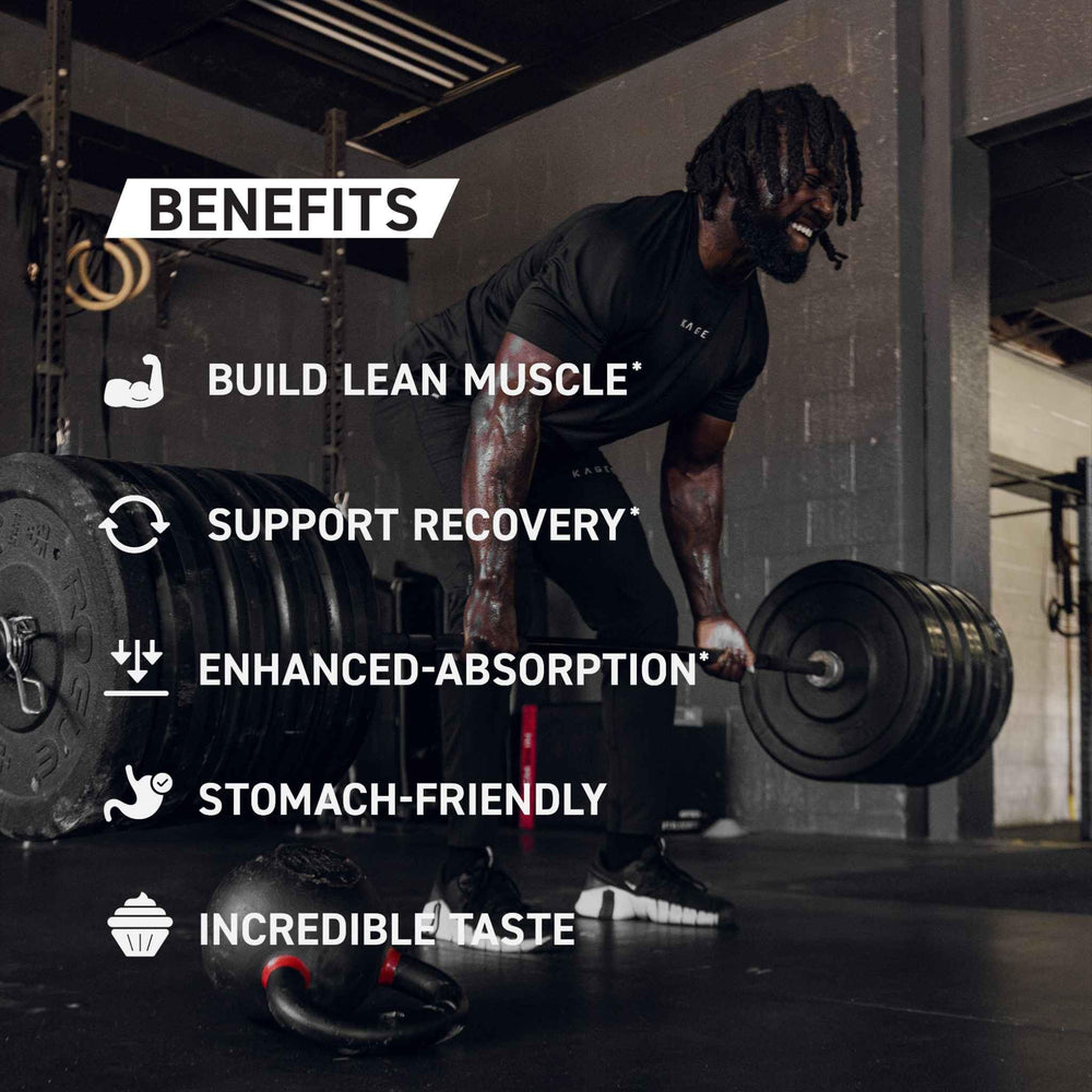 Kaged premium protein powder in a shaker for convenient daily use.