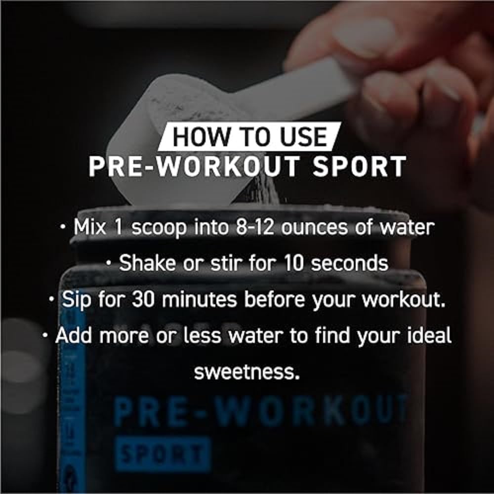 Kaged Sport Pre Workout Glacier Grape glass pours a mixed beverage for endurance.