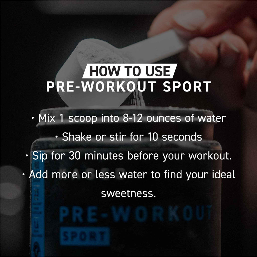 Kaged Sport Pre Workout Powder athlete usage, warm-up and training readiness with clean energy.