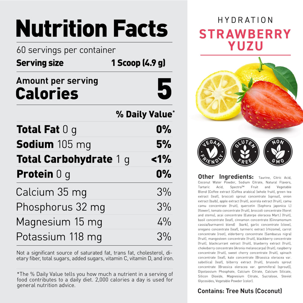 Kaged Sugar Free Hydration coconut-water flavor close-up conveys natural taste