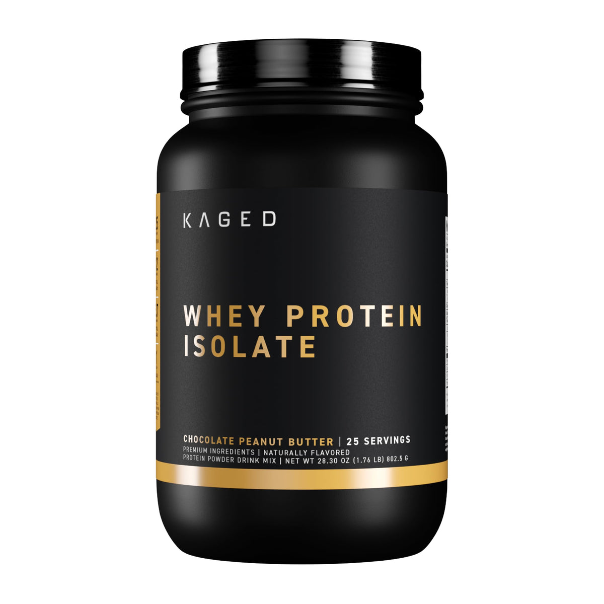 Kaged Whey Protein Isolate chocolate peanut butter powder for a protein-rich post-workout shake