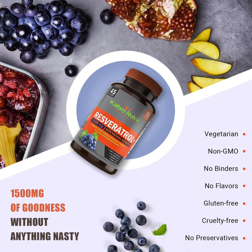 Kaibro Nutra ingredient panel with green tea and acai berry components