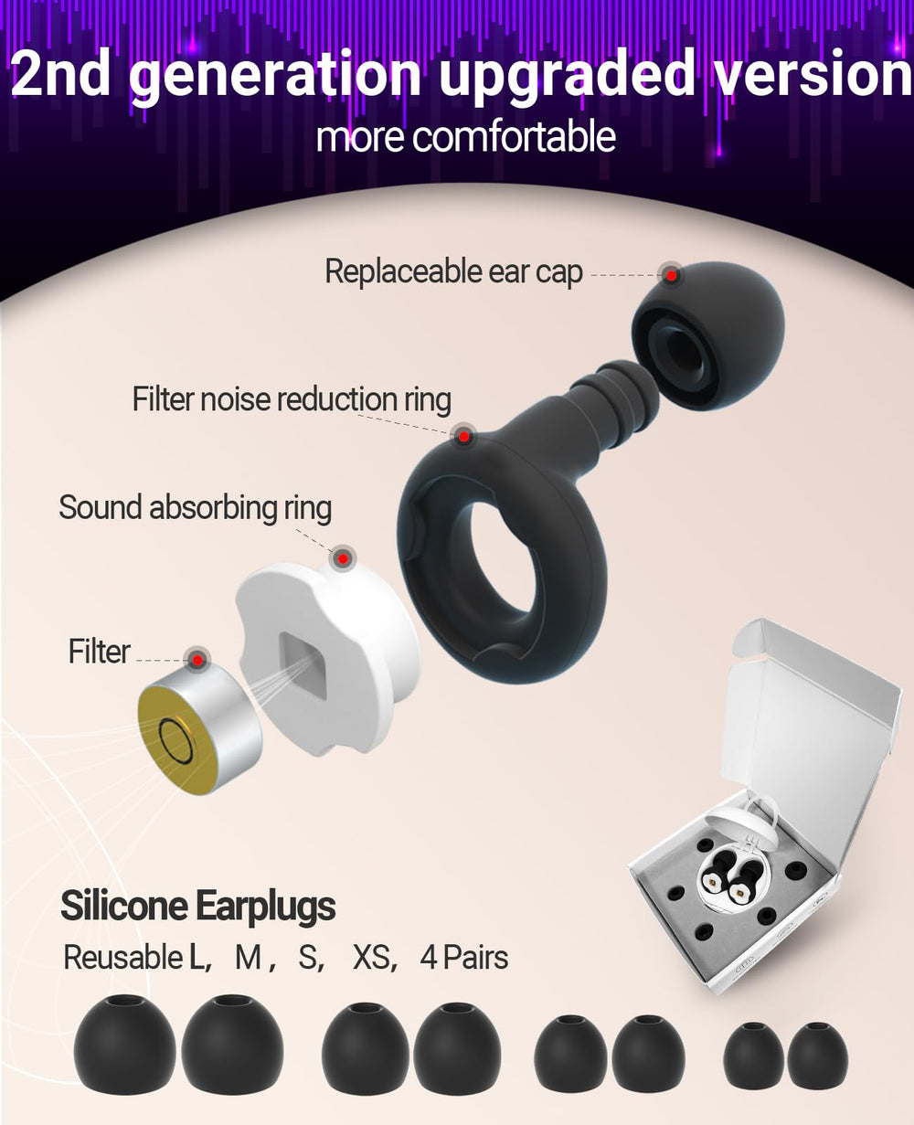 KAIFONG side-sleep friendly earplugs stay comfy overnight.