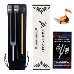 KAIGESZAD OM136-1hz tuning fork with mallet for mindful sound sessions.