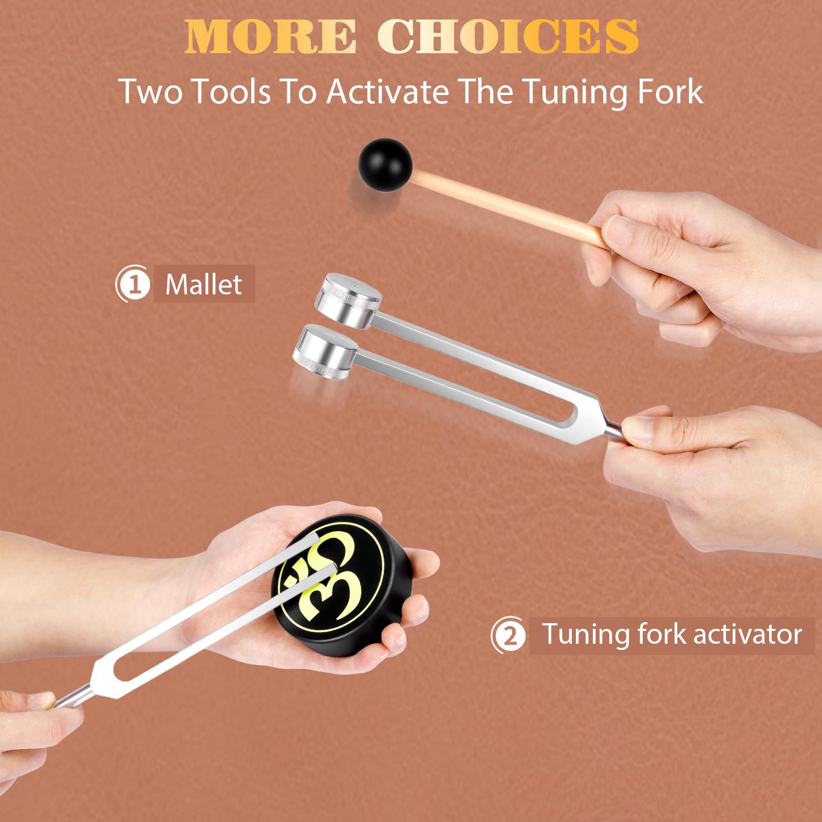 KAIGESZAD 384Hz tuning fork for energy work in yoga
