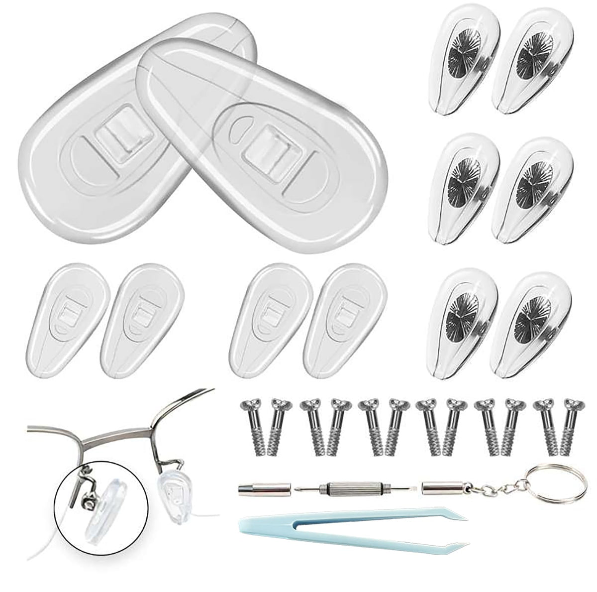 KaiserNgu almohadillas nasales anti deslizantes para gafas, mejor ajuste diario