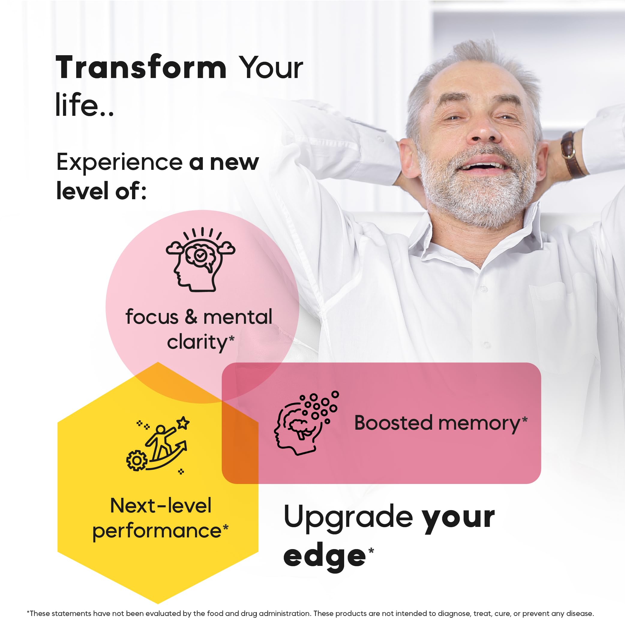 Bacopa Monnieri and St. John's Wort in Kaitamin blend for mood stability and clarity.