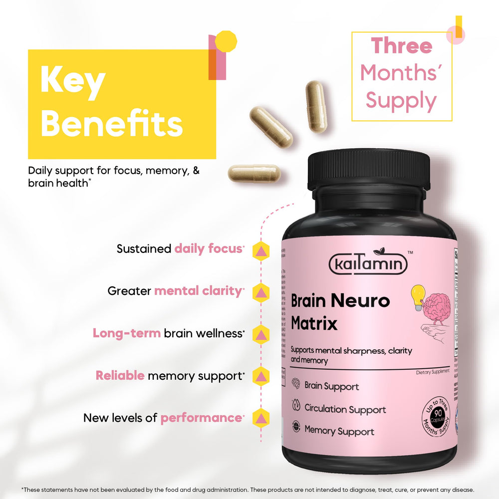 Huperzine A capsules from Kaitamin indicating long-day focus support.