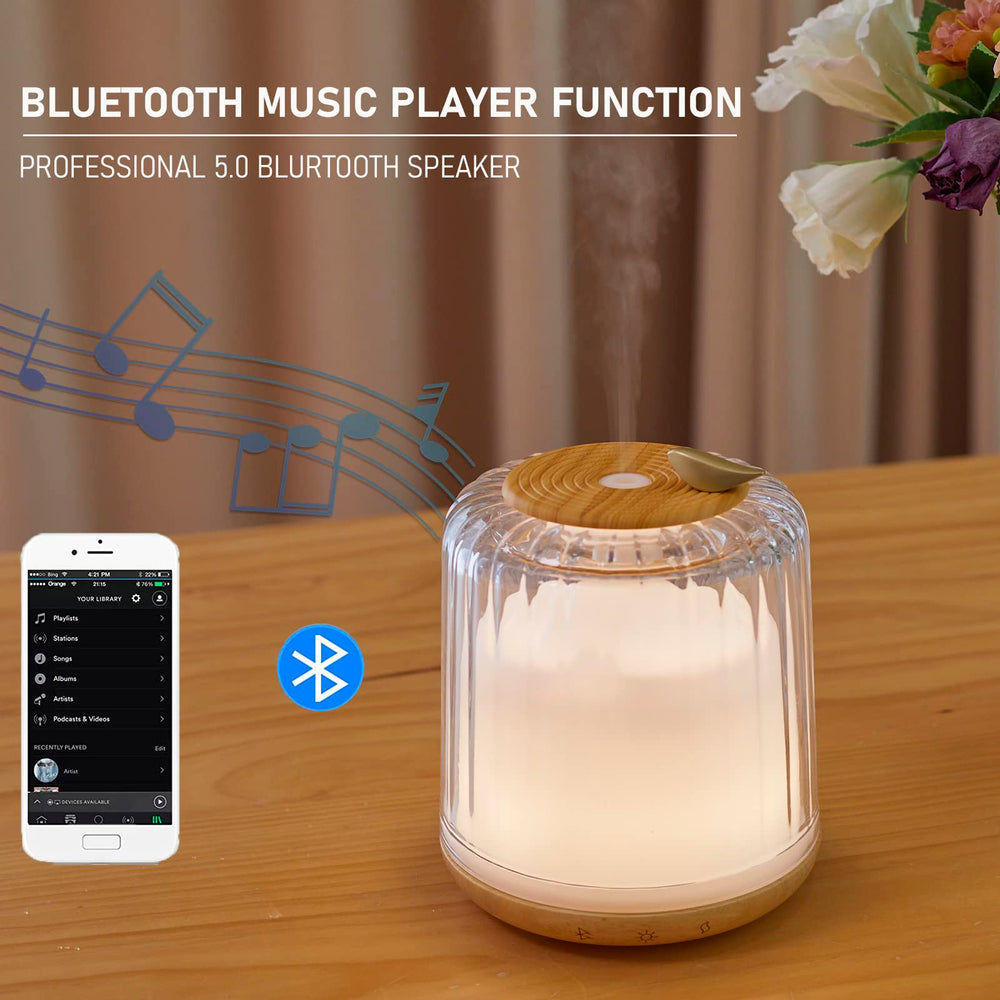 Kakoda diffuser with colorful LED lights enhances room decor.