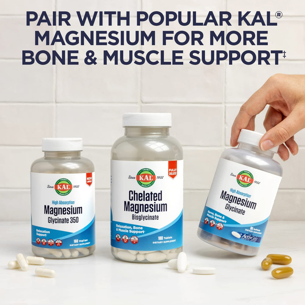 KAL bottle highlighting 30 servings and 60 chewables for value