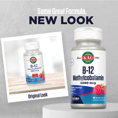 KAL ActivMelt raspberry flavor tablet dissolves in mouth for fast absorption.