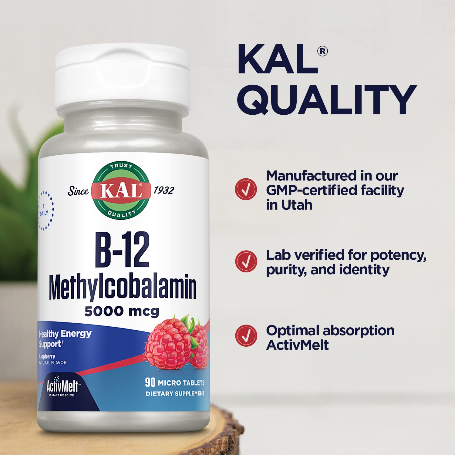 KAL lab-verified purity and potency ensure high-quality supplements.