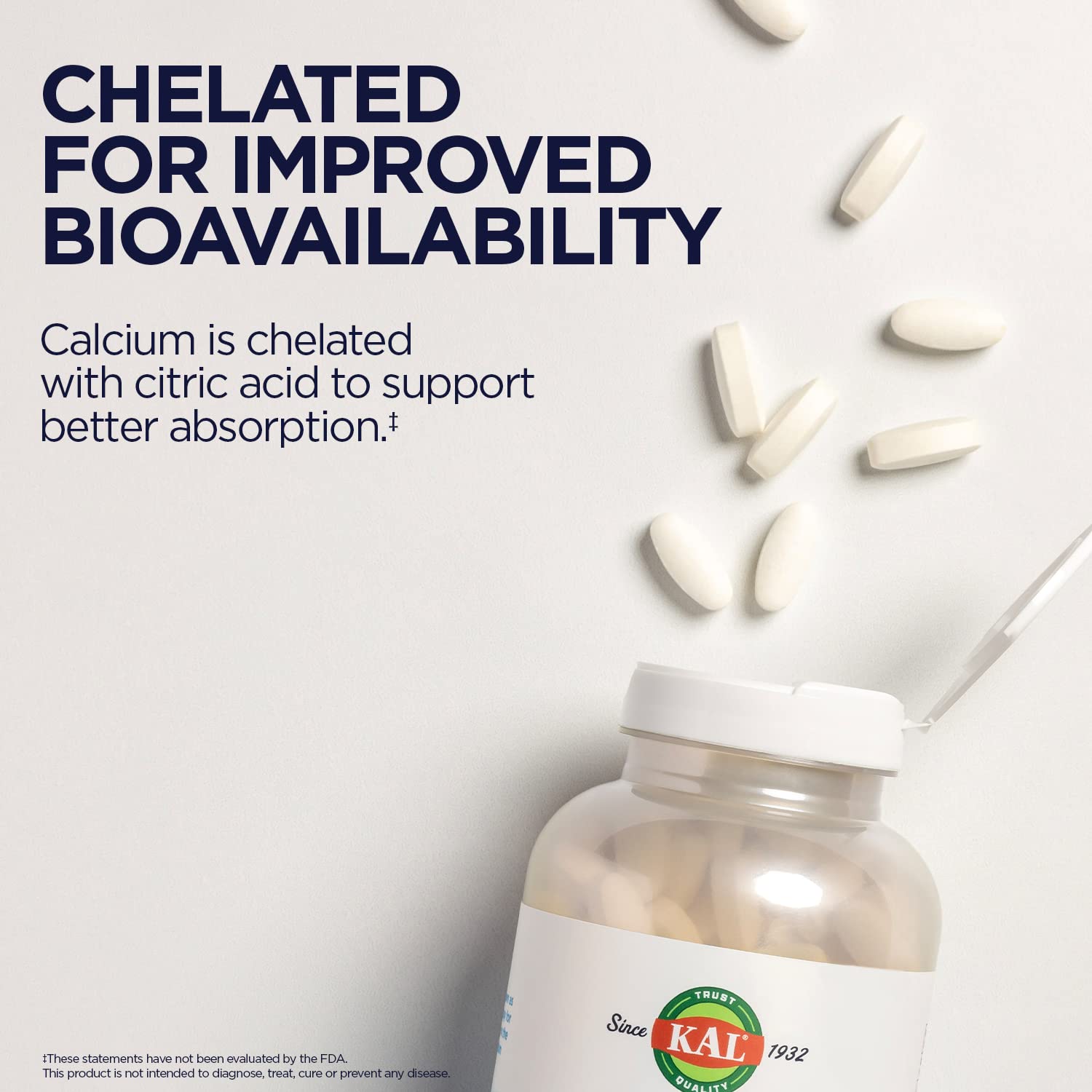 KAL Calcium Citrate lab-tested Utah facility badge ensures quality