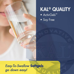 KAL Calcium Plus nutrition label image suggests minerals like magnesium and vitamin D synergy.