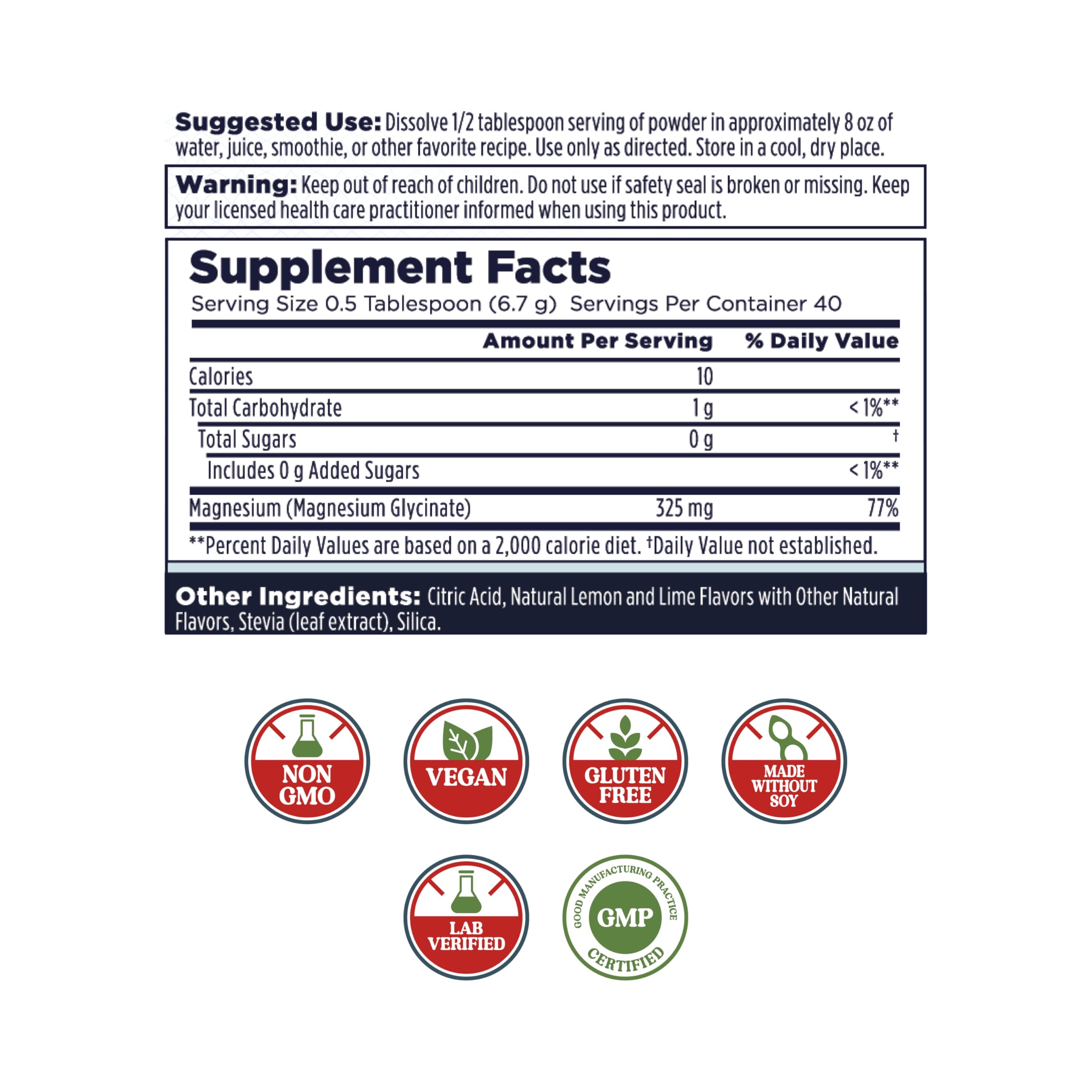 KAL Calming Magnesium Powder ActivMix technology enhances rapid dissolution
