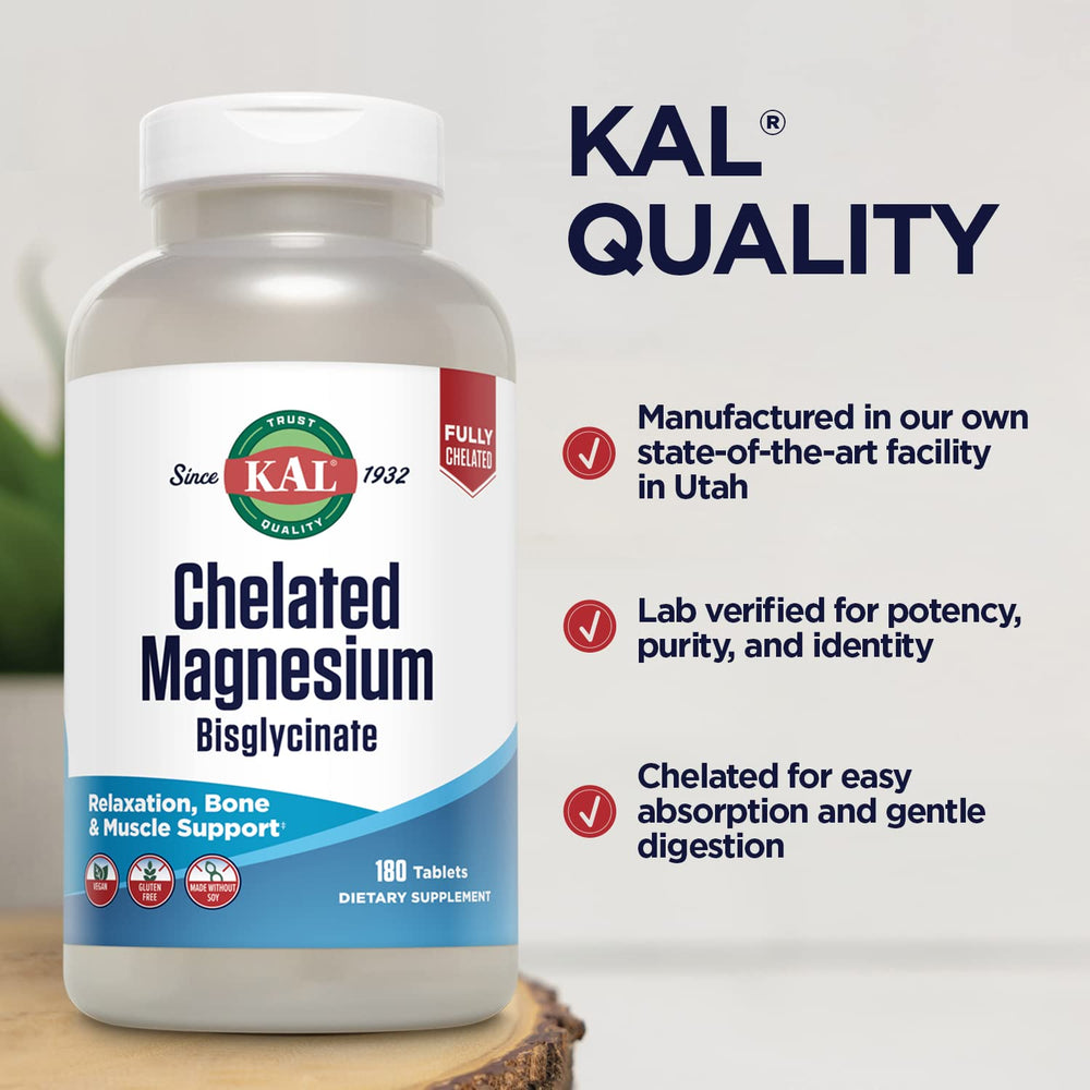 KAL Chelated Magnesium Bisglycinate dissolving in water; versatile use