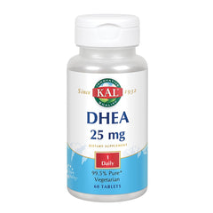 KAL DHEA vegetarian tablets bottle emphasizes immune function for daily wellness.
