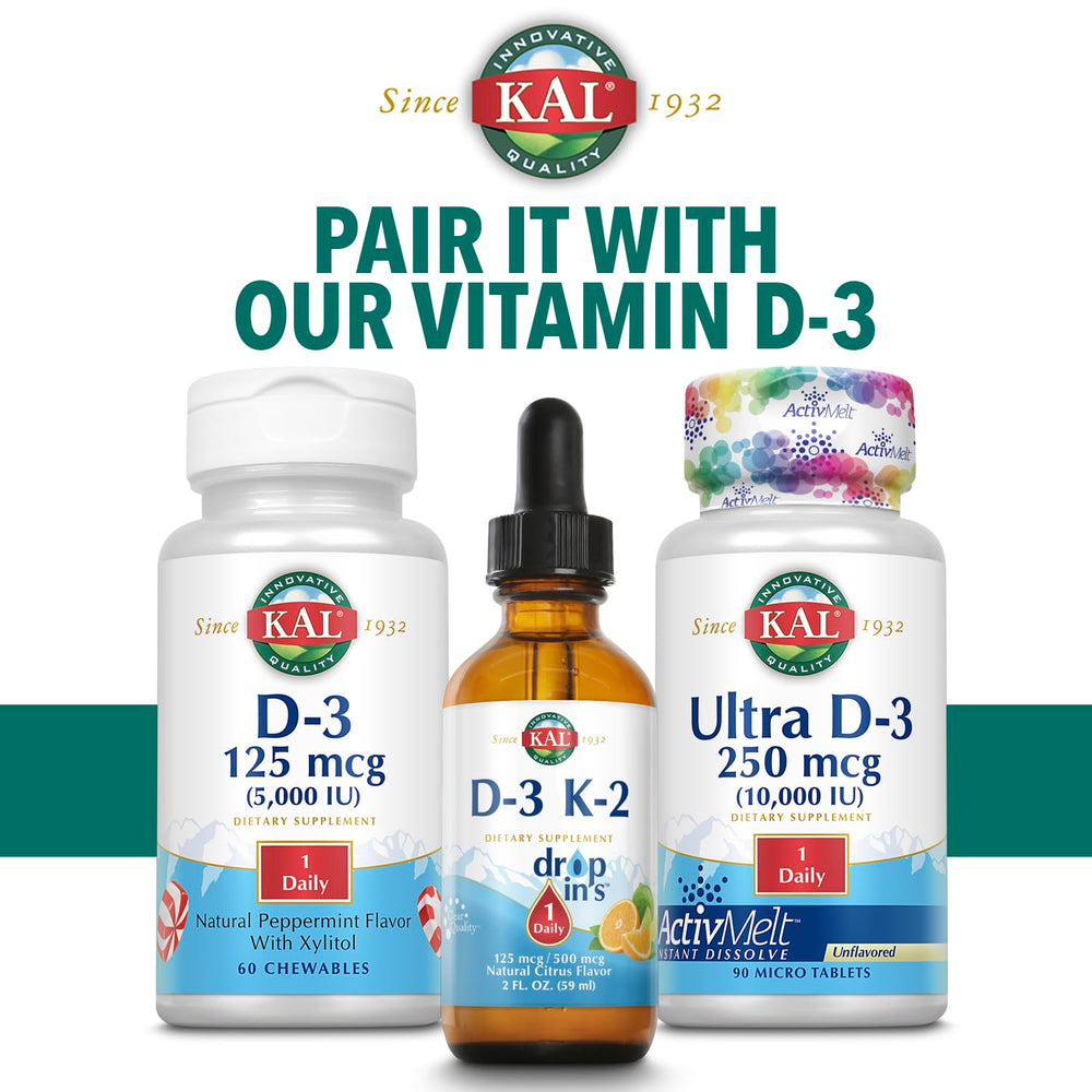 KAL Dolomite Powder packaging back label and weight information.