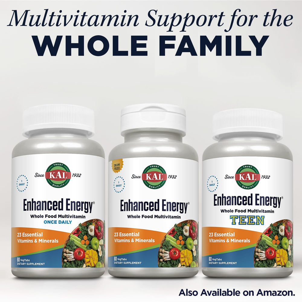 KAL Enhanced Energy daily-use scene demonstrates one-a-day routine.