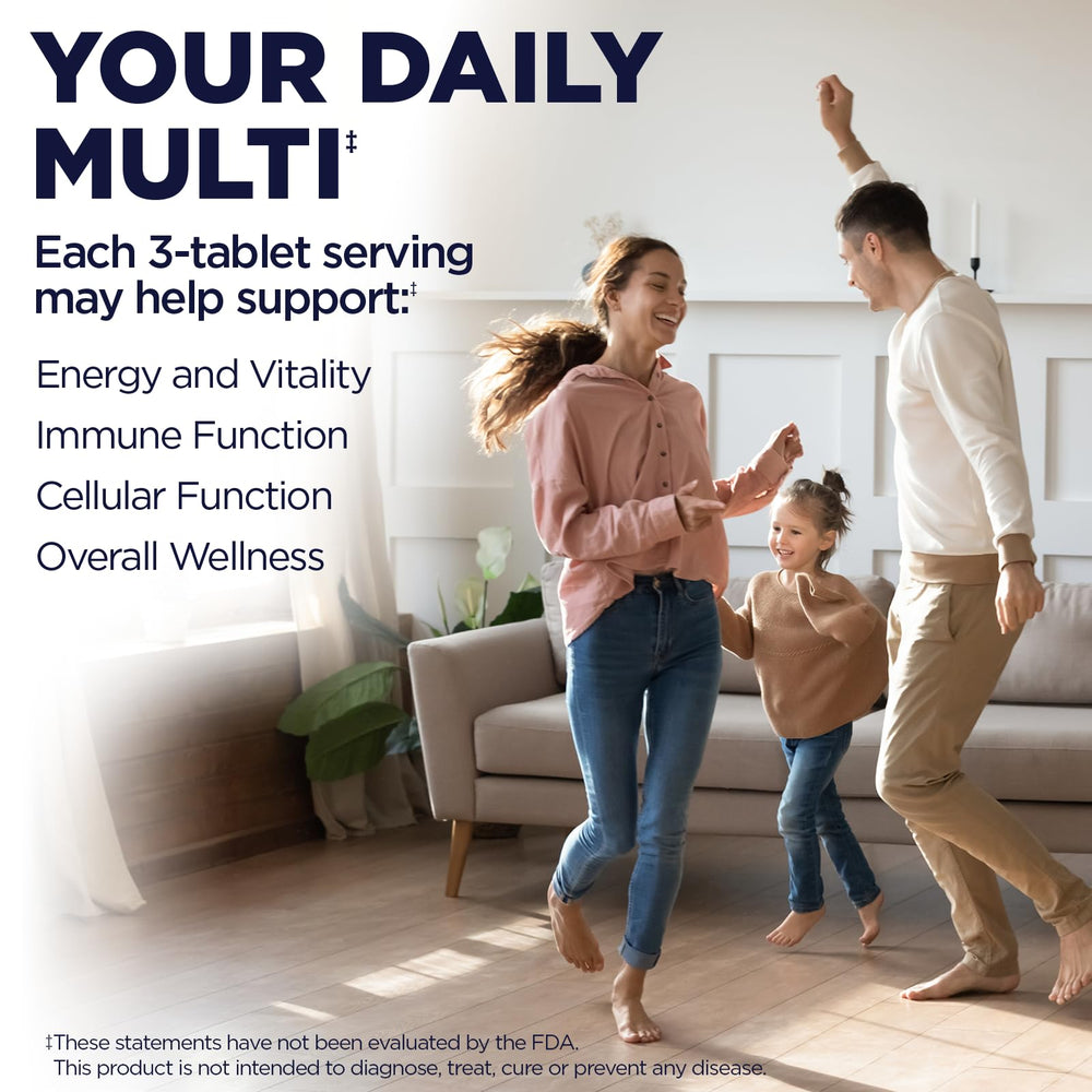 Kal Enhanced Energy Multivitamin with greens image emphasizes antioxidant-rich ingredients.