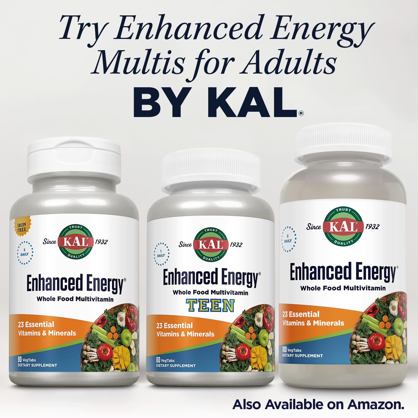 Kal Enhanced Energy ingredients list helps parents understand options.