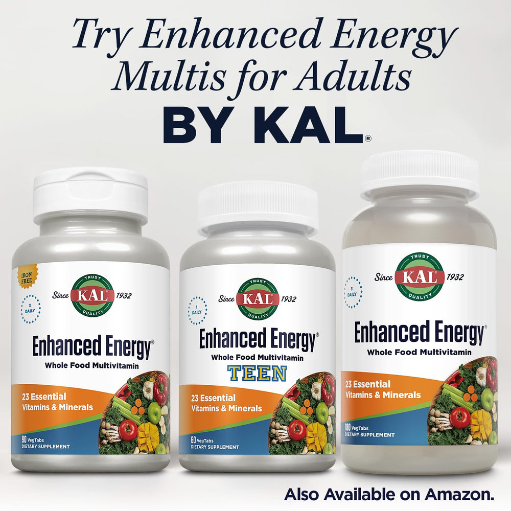 Kal Enhanced Energy ingredients list helps parents understand options.