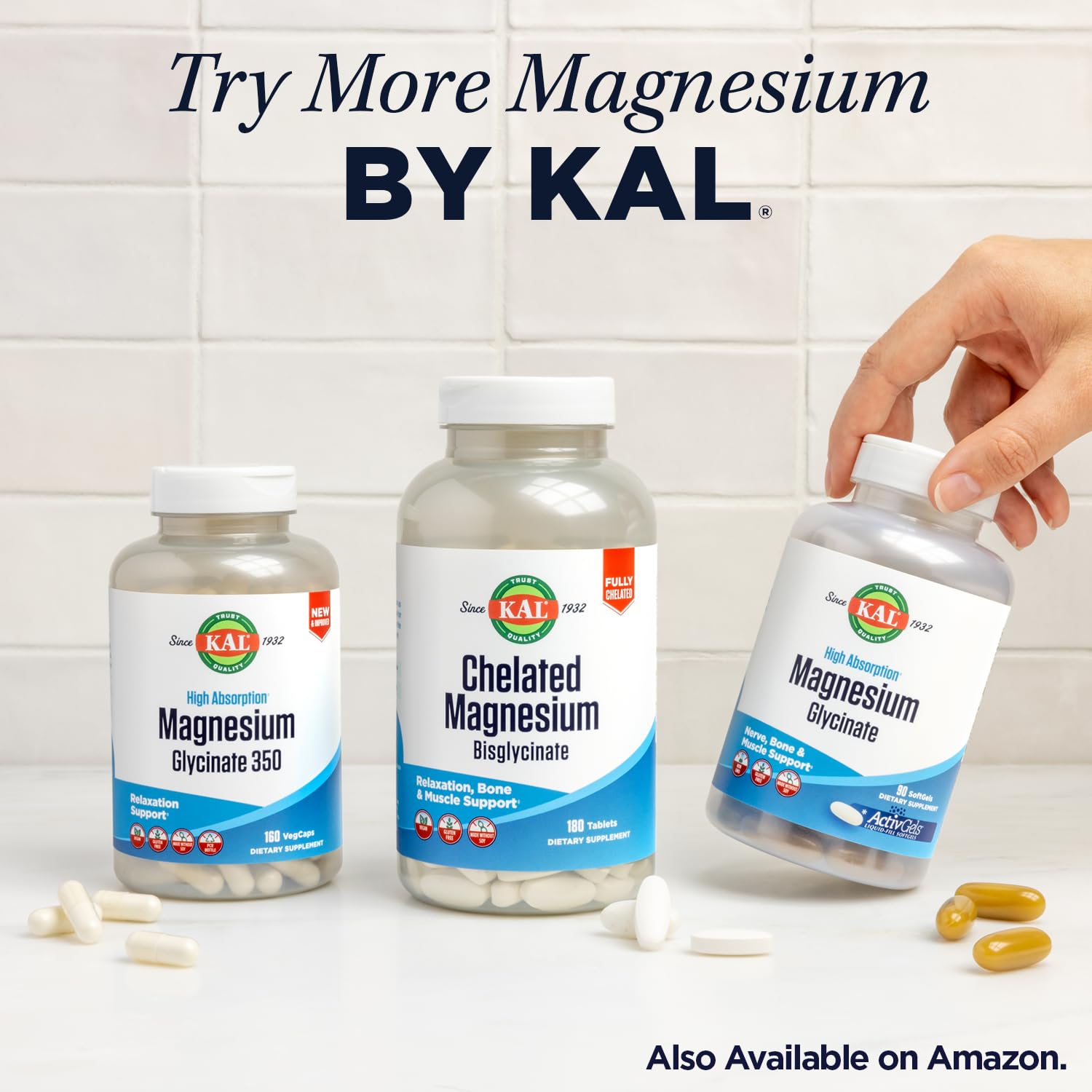 KAL label displays GMP certification and a 60-day money-back guarantee.