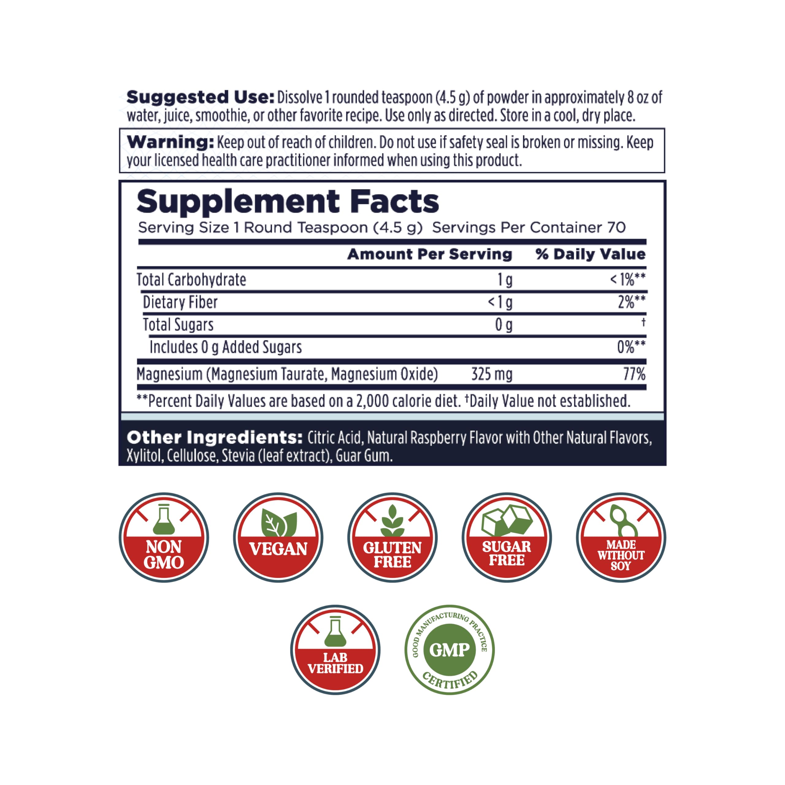 KAL Heart Magnesium Powder pour into glass shows easy raspberry mix.