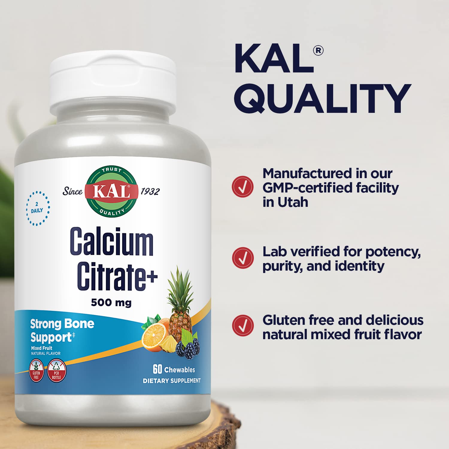 KAL lab verified quality seal indicating purity and potency